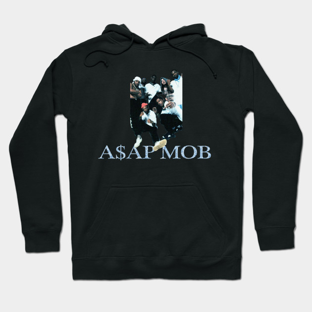 asap mob streetwear hoodie Black