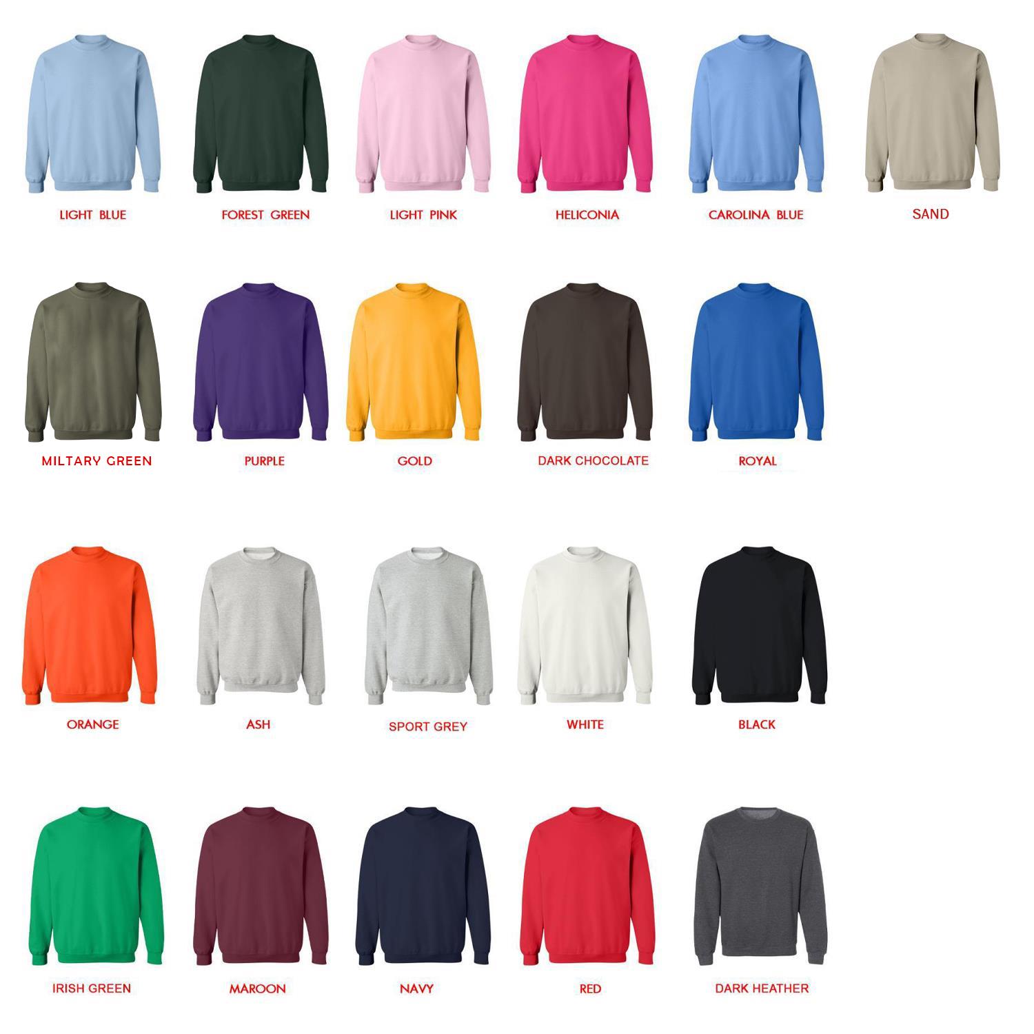 sweatshirt color chart - ASAP Rocky Merch
