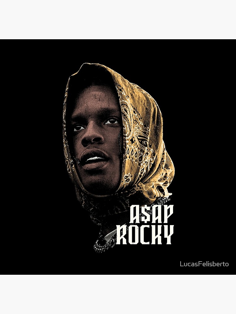 Design Asap Rocky Headscarf Throw Pillow - Image 2