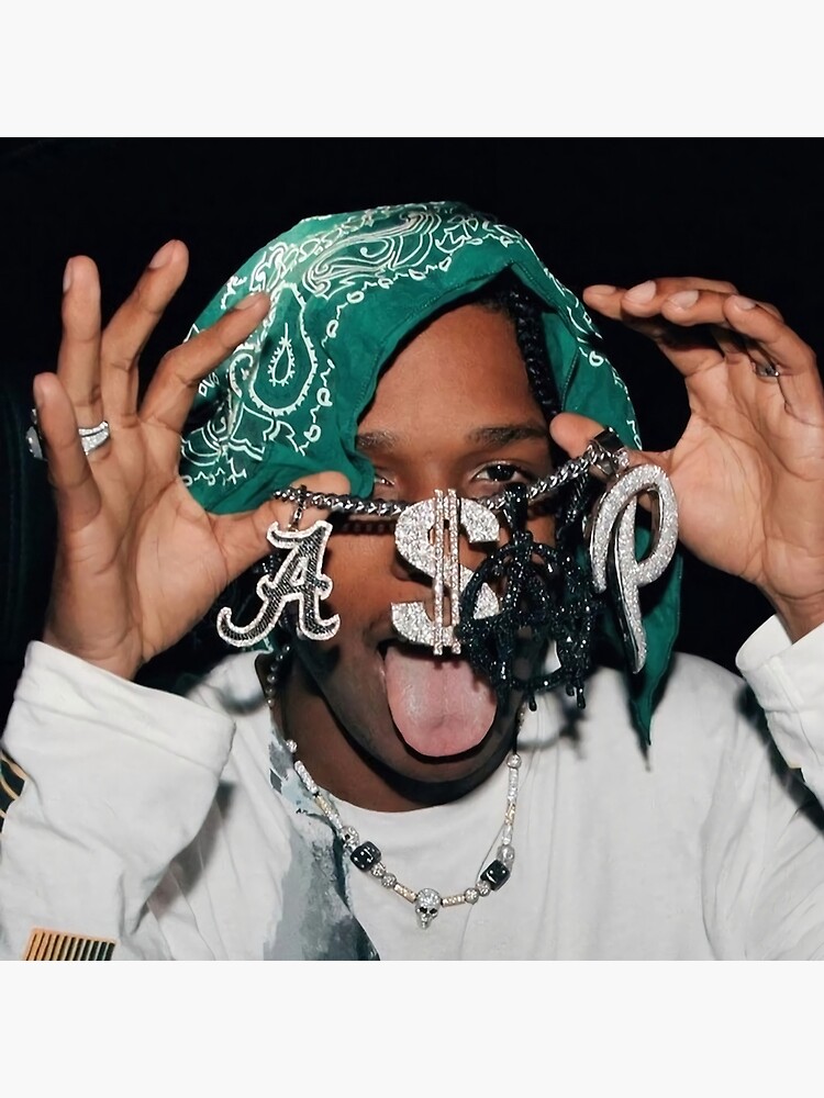Cool Asap Portrait Throw Pillow - Image 2