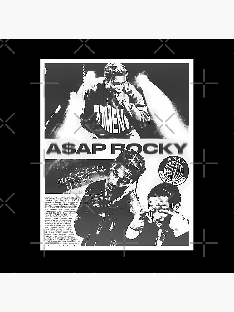 Asap Rocky Art Throw Pillow - Image 2