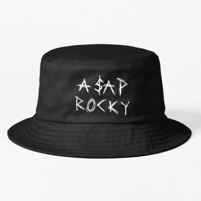 Asap Rocky Text Logo Design Bucket Hat