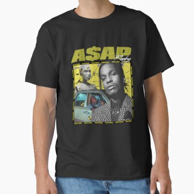 Rapper Asap Rocky Testing T-shirt
