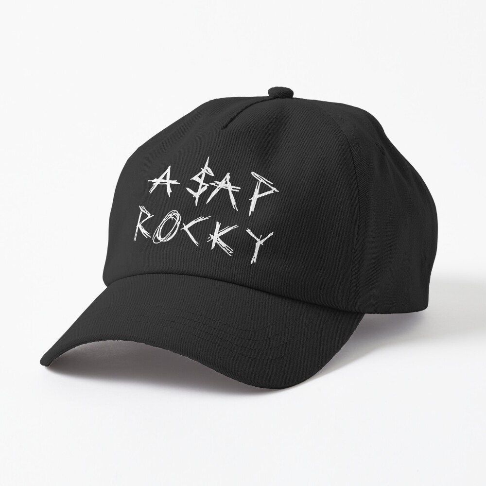 Asap Rocky Text Logo Design Hat