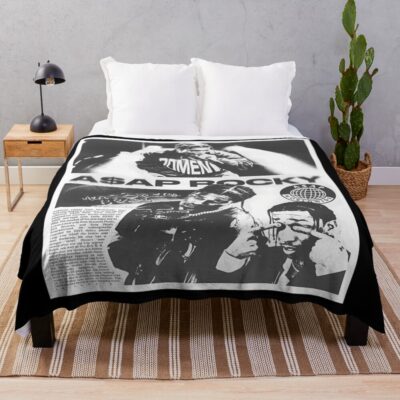 Asap Rocky Art Throw Blanket