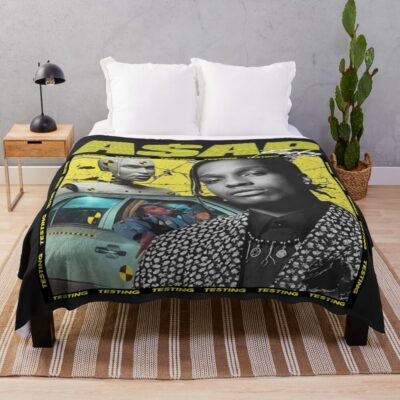 Asap Rocky Rapper Testing Throw Blanket