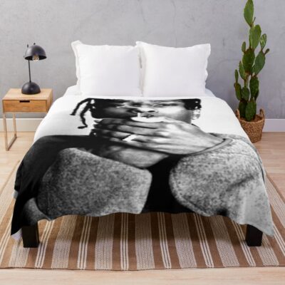 Asap Rocky Smoke Throw Blanket