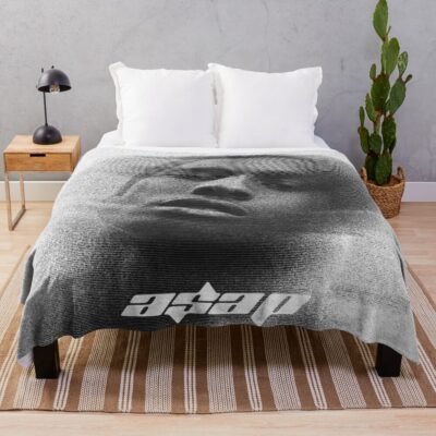 Rapper Asap Rocky Throw Blanket