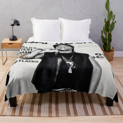 Asap Rocky Poster Throw Blanket
