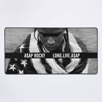 Long Asap Live With Flag Mouse Pad