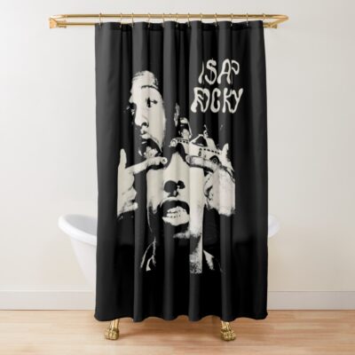 Asap Rocky Star Shower Curtain