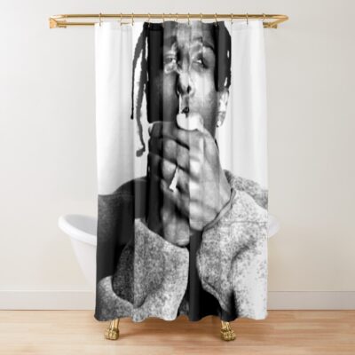 Asap Rocky Smoke Shower Curtain