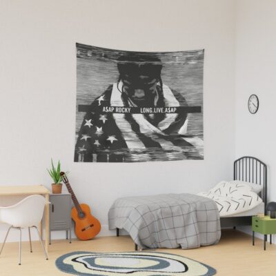 Long Live Asap Asap Rocky Illustration Tapestry