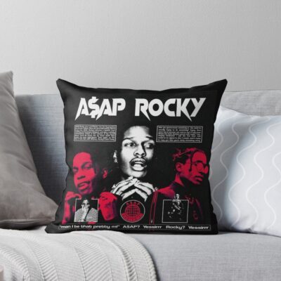 Asap Rocky Poster Art Throw Pillow