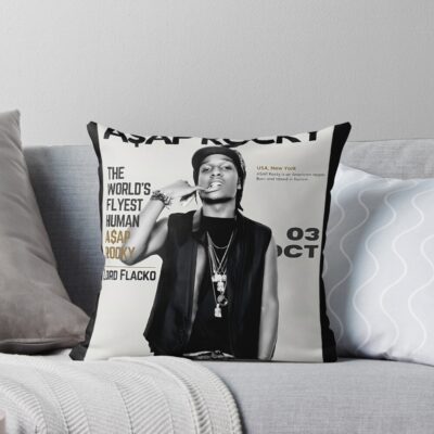 Asap Rocky Poster Throw Pillow