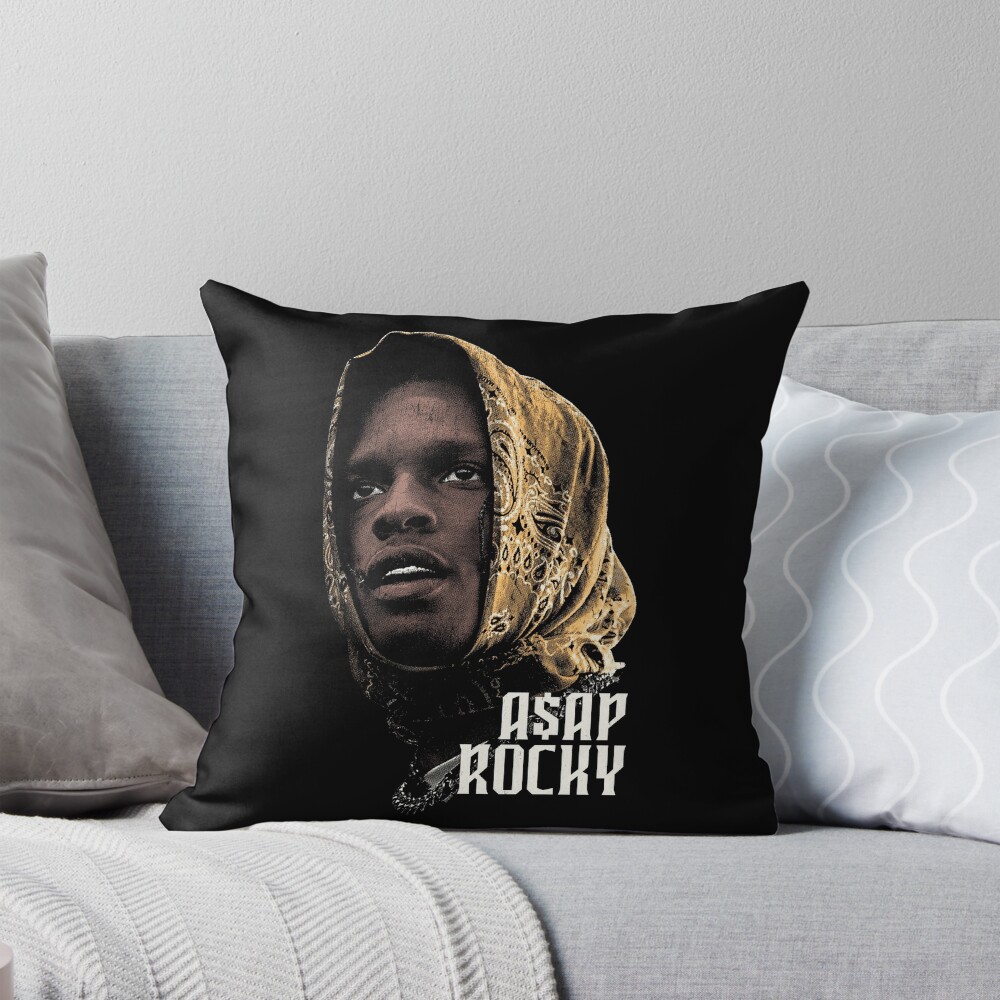 Design Asap Rocky Headscarf Throw Pillow