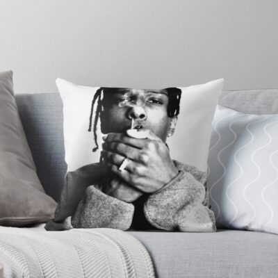 Asap Rocky Smoke Throw Pillow