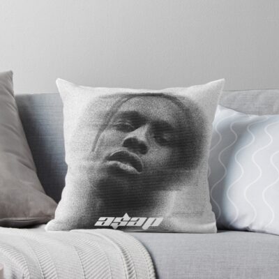 Rapper Asap Rocky Throw Pillow