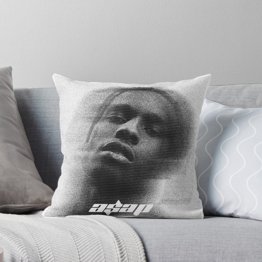 Rapper Asap Rocky Throw Pillow