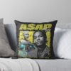Asap Rocky Rapper Testing Throw Pillow