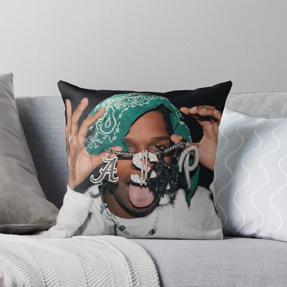 Cool Asap Portrait Throw Pillow